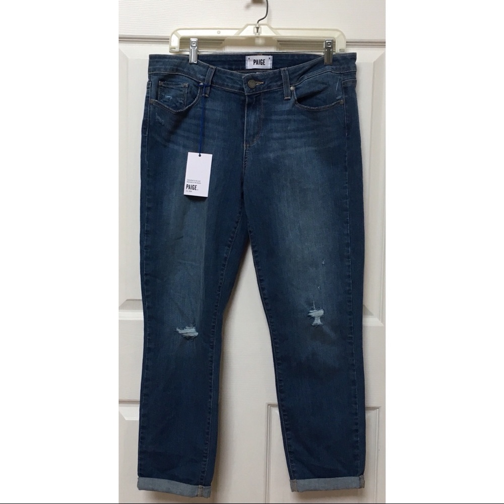 SOLD :: PAIGE Kylie Crop With Roll Up Jeans - Picture 1 of 6